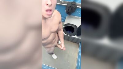 Porta Jos Cum Shots: A Gay Porn Adventure in Public Outside