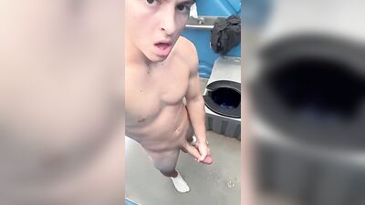 Porta Jos Cum Shots: A Gay Porn Adventure in Public Outside