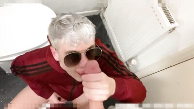 Gay Porn Frenzy in Public Bathroom! AmateurTube Action Bareback