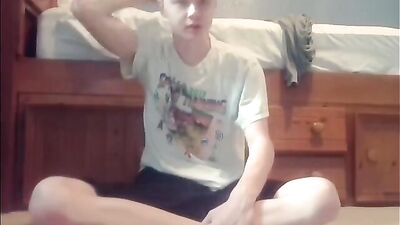 Dirty Boy Jerks Off with Talkative Eagerness in Gay Porn!