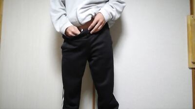 Young and Hard! Uncut Twink Jerks Off in the Shower