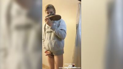 Gay Sniffing Sneakers: The Ultimate Cumshot Experience!