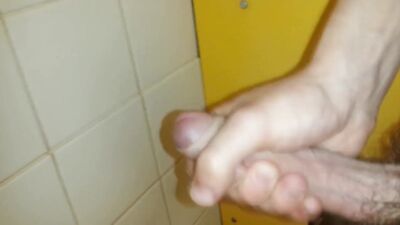Horny Hairy Boys Expose Their Cocks in the Public Showers!