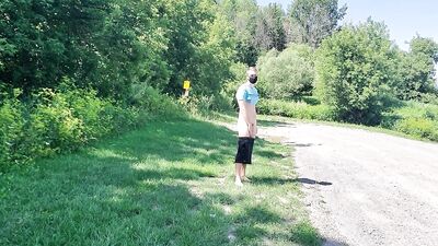 Cumming in the Field: Naked Trail Walk with Boys!