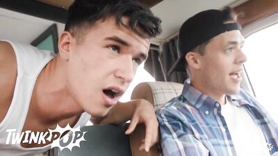 TWINKPOP - Maverick Sun Takes A Ride On Jake Preston's Big Cock And Jake Pounds Him Until He Orgasms