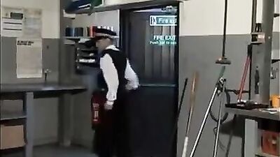 Burglar Buggery: Cop Cum Shots Group Oral