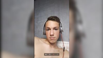 Headphone Heat: Cute Boys Porns Hottest Solo Masturbation Show!