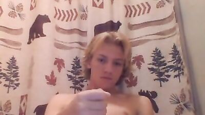 My little brother is in the room so I head to the bathroom boys porn