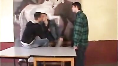 Three Muscle Boys Unleash Their Amazing Asses in Bareback Gay Porn!