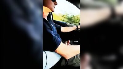 Carjacked Cumshots - Helping Hand While Driving Boys Porn