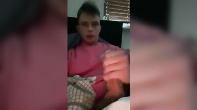 Pink Hoody Dirty Boy Cam Porn: Amature Solo trackies chav scally Sexy Shoots Cum!