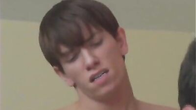 Young twink passionate bareback sex with forceful buddies!