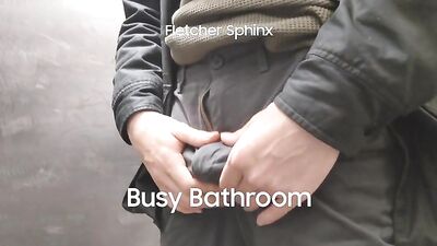 Jerks Off In The Work Toilets: A Gay Porn Fantasy Come True!