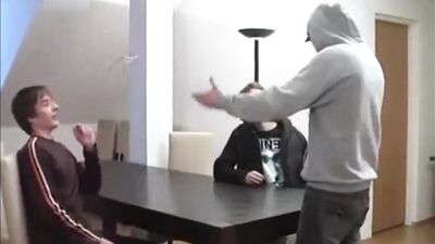 Threesome on the table GBT Gay Porn - Three Hot Guys Get Naughty on a Table!