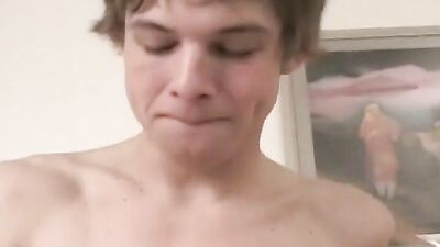 Gay Twink Dildo Story: Cute Tube Engulfing and Pounding