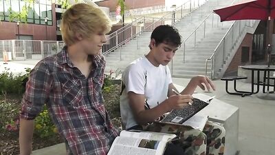 Gay After School Fucks: Medical Cum Shots with Bareback Twosome