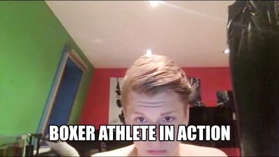 Gay Teen Athlete in Action - Cum Shots Fetish Solo Bedroom Porn