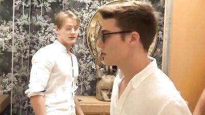 Three Boys Fucking Party - Group Sex, Oral & Bareback Action Gay Porn Video