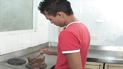 Gay Porn Latino Twinks Cooking Action Cum Shots OR Latino Twink Cuisine: Sweet Gay Porn Action Cum Shots