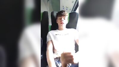 Train Boys Porn: Amateur Cum Shots in Public!