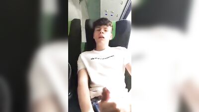 Train Boys Porn: Amateur Cum Shots in Public!