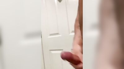 College dude beats off after working out gets him horny