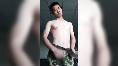 Jerking off hunky Asian boys porn