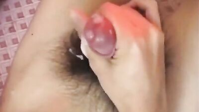 Japanese Teen Jerking with a Cellphone