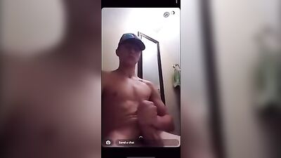 Straight dude having a little snap action with his cock boys porn