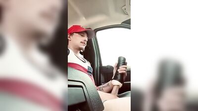 Straight Frat Boys Risk It All in Public Parking Lot