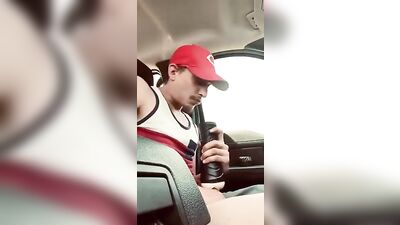 Straight Frat Boys Risk It All in Public Parking Lot