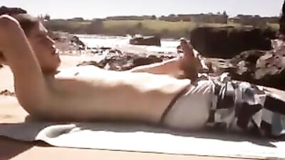 Caught Cumming Again - Lake Boys Porn! Blond Hottie Caught in the Act