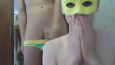Masked Men First-Time Bareback: Sex on Cam with Party Decoration