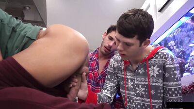Step Dads Naughty Christmas Gay Porn