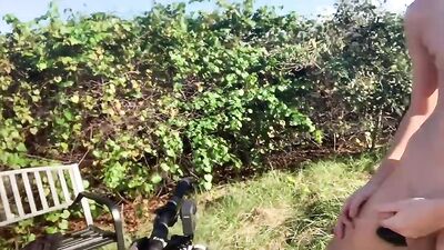 Outdoor Threesome Frenzy - Ben, Lucas and Friends!