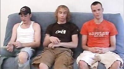 Trio Bang Gay Twink Porn Boys: Big Cocks BB Sex With Bareback Boys!