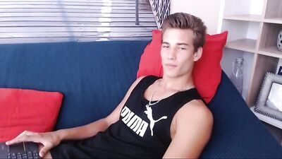 Pretty Boy Webcam Jerk Show - Twink Cumshots on Cam
