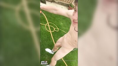 Brit Boys in Porn: Gardening Paradise - Felix and Friends