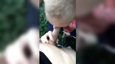Satisfying Public Oral with Blond Cousins Sammus Porn