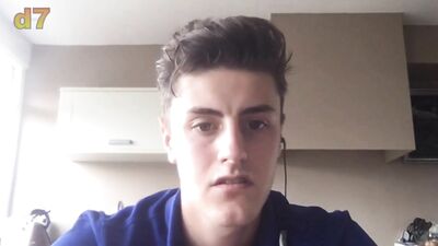 Chatting with a girl from class gets him super horny boys porn