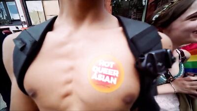 Hot Queer Asian Twink Threesome - Muscle Boys Voyeur