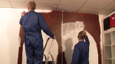 Twin Gay Porn Loads - Two Horny Twinks Fucking On The Job!