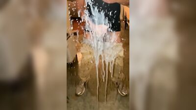 Cum Splatter on the Mirror - Boy Shoots Like A Pro Boys Porn