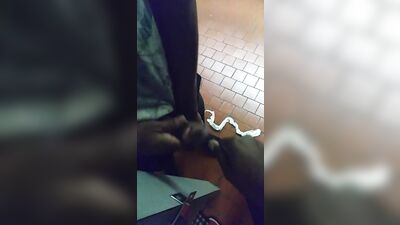 Public Library Boys Porn: Black Cum Shots Outside!