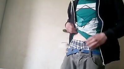 Cum rag in danger! Shooting dick juice all over underwear!