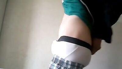 Cum rag in danger! Shooting dick juice all over underwear!