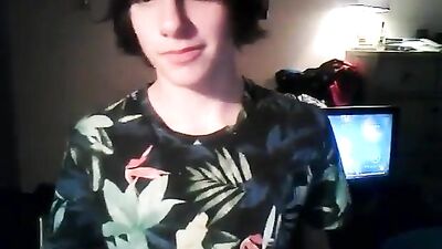 Jerking Off Twinks Big Cock on Web-Cam: A Gay Porn Video!