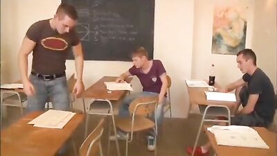 College Twinks Go Wild in Classroom Gay Porn Tube!