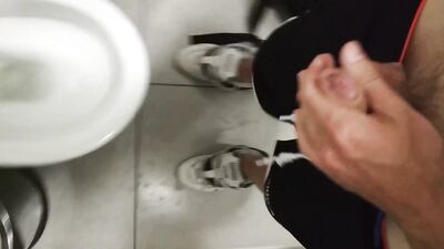 Public Toilet Boys: Jerking off in the Stall - Gay Porn Video!