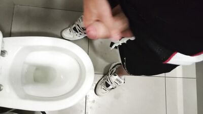 Public Toilet Boys: Jerking off in the Stall - Gay Porn Video!